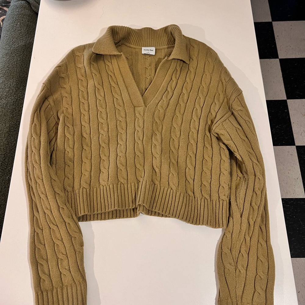 Aritzia Lottie Sweater in Tan
